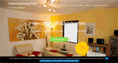 Desktop Screenshot of ferienwohnungkind.de