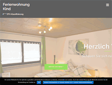 Tablet Screenshot of ferienwohnungkind.de